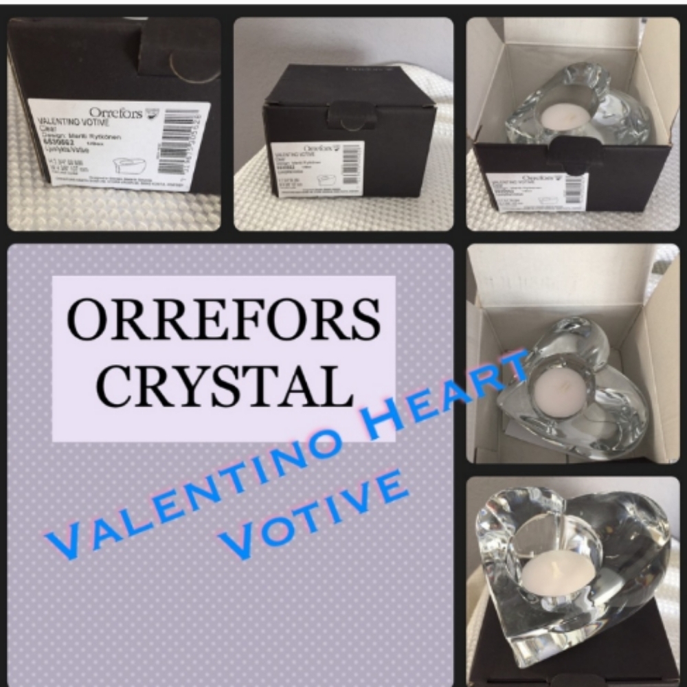 *Orrefors Valentino ❤️ Heart ❤️ Votive*